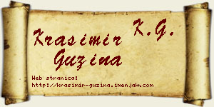Krasimir Guzina vizit kartica